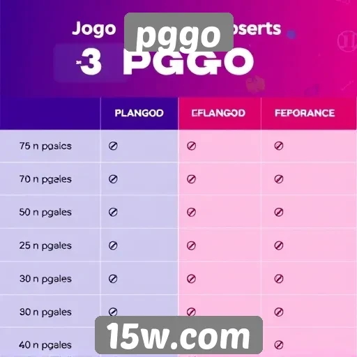 Comparativo entre pggo e outros sites de jogos populares